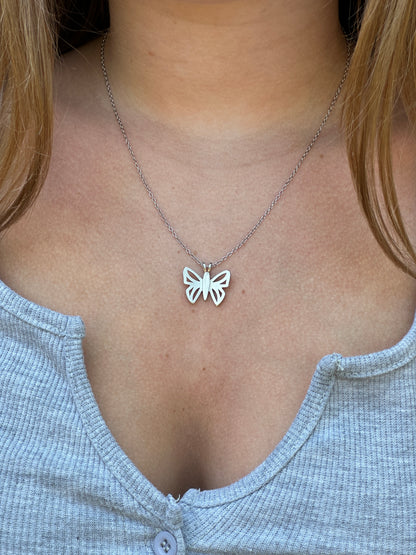 Sterling Silver Butterfly Necklace