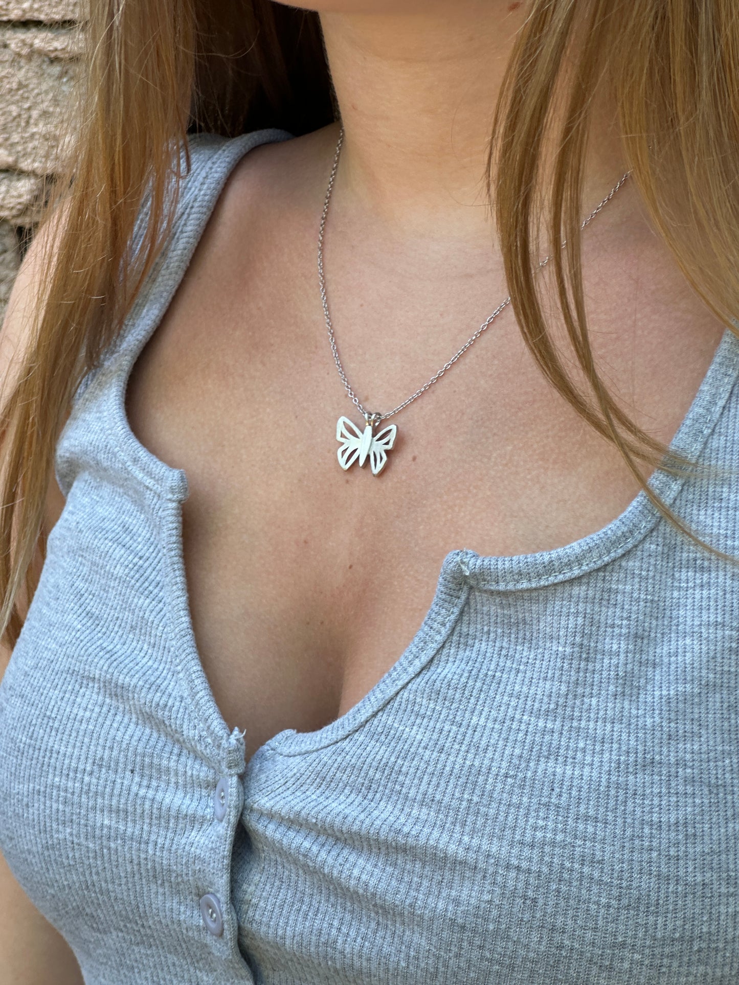 Sterling Silver Butterfly Necklace