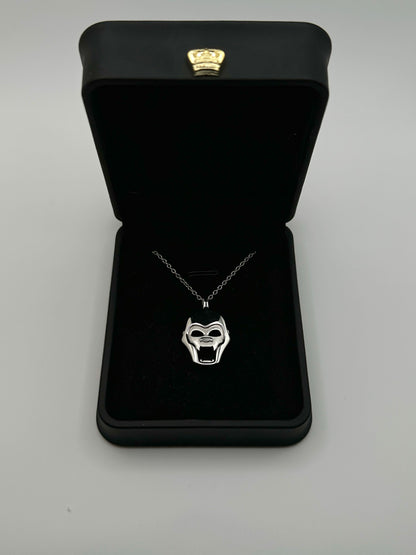 Sterling Silver Gorilla Pendant Necklace